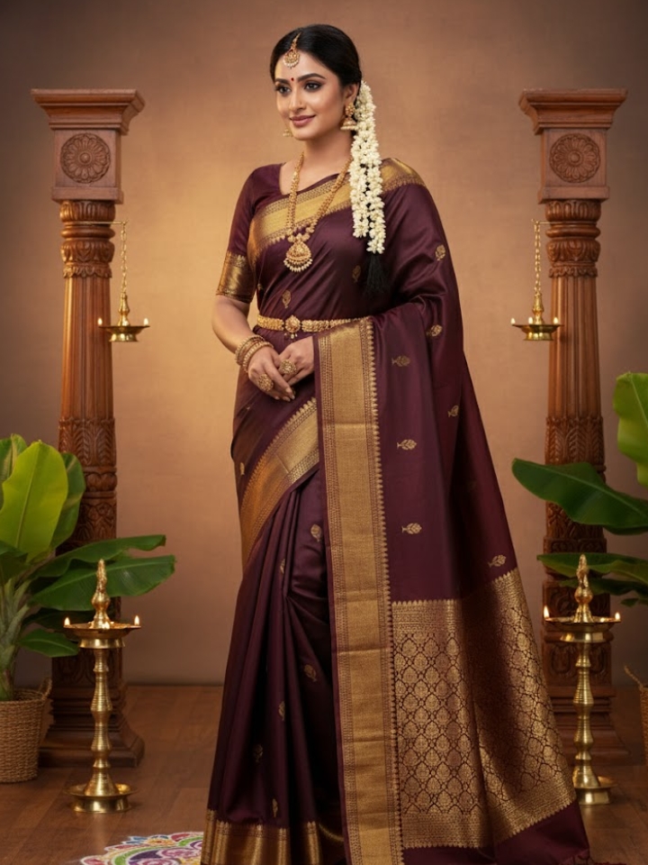 kanchi Border Sarees